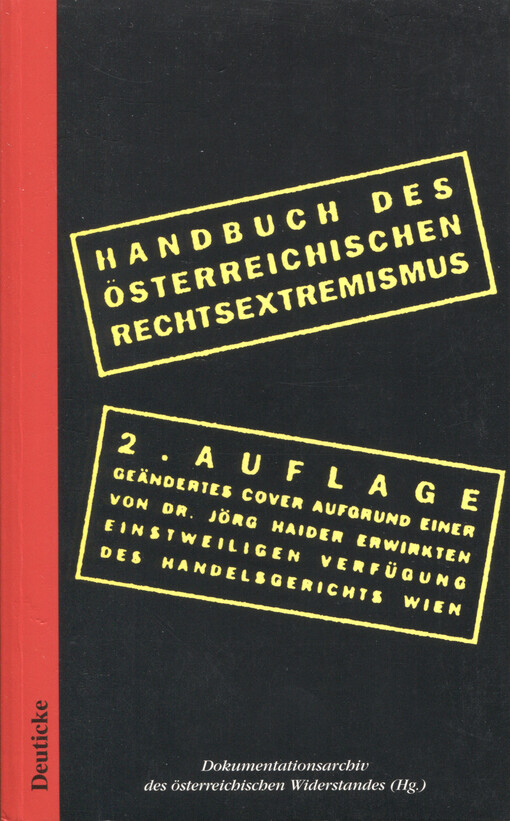 Handbuch des österreichischen Rechtsextremismus