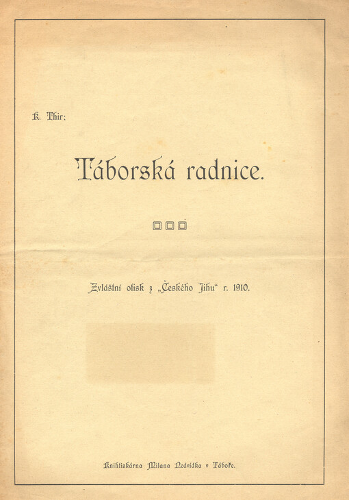 Táborská radnice