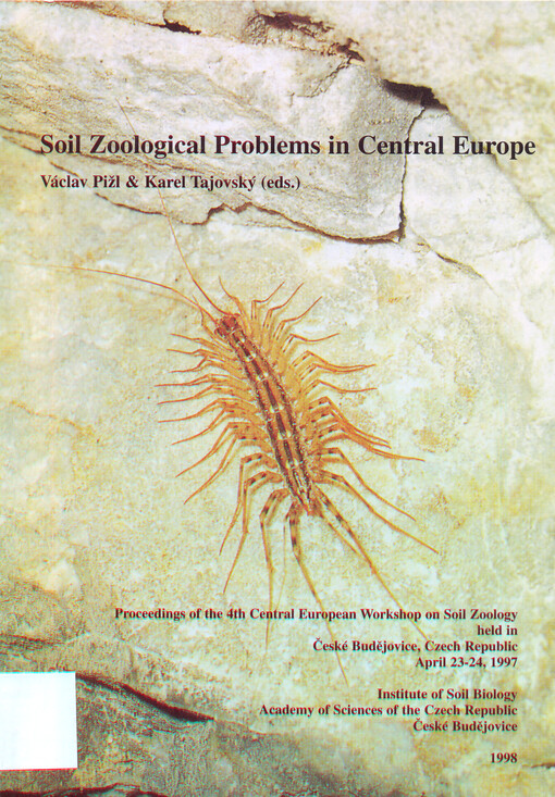 Soil zoological problems in Central Europe: proceedings