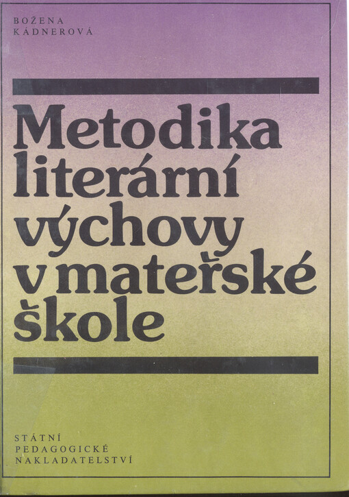 Metodika literární výchovy v mateřské škole
