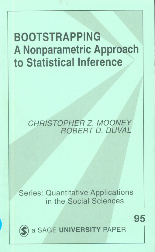 Bootstrapping : a nonparametric approach to statistical inference