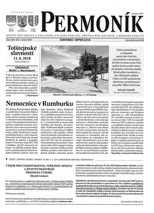 Permoník : noviny pro občany a chalupáře Jiřetínska