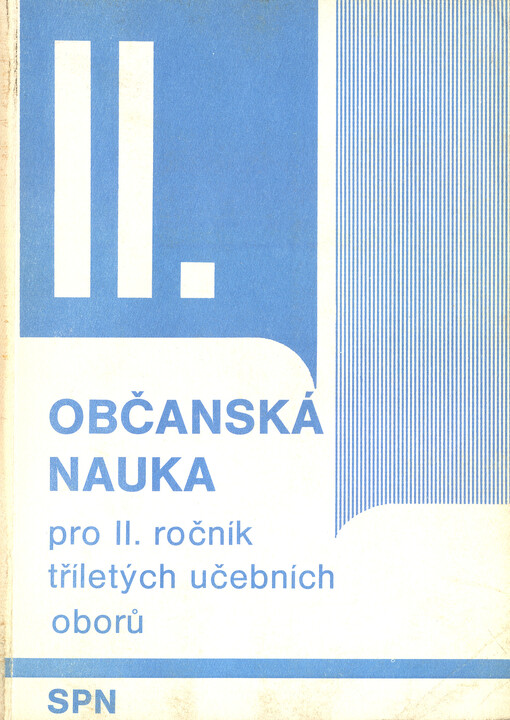 Občanská nauka pro II. ročník tříletých učebních oborů