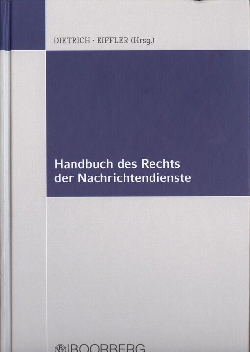 Handbuch des Rechts der Nachrichtendienste