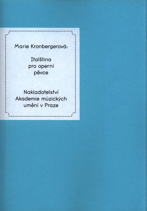 Italština pro operní pěvce