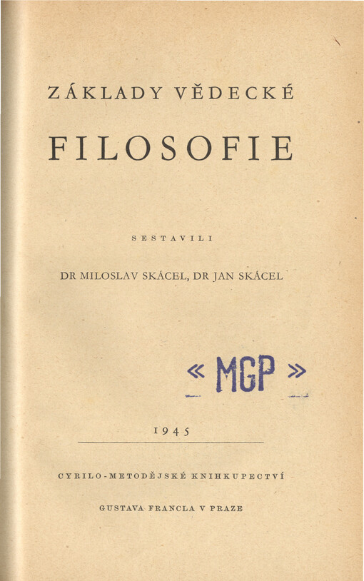 Základy vědecké filosofie