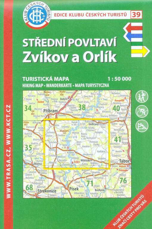Střední Povltaví - Zvíkov a Orlík : turistická mapa 1:50 000