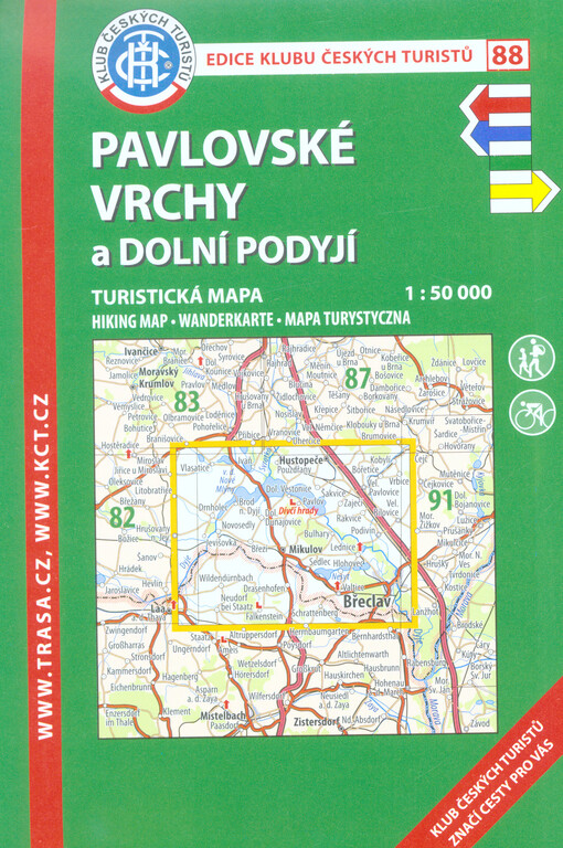 Pavlovské vrchy a Dolní Podyjí : turistická mapa 1:50 000