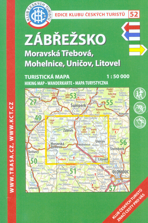 Zábřežsko : Moravská Třebová, Mohelnice, Uničov, Litovel : turistická mapa 1:50 000