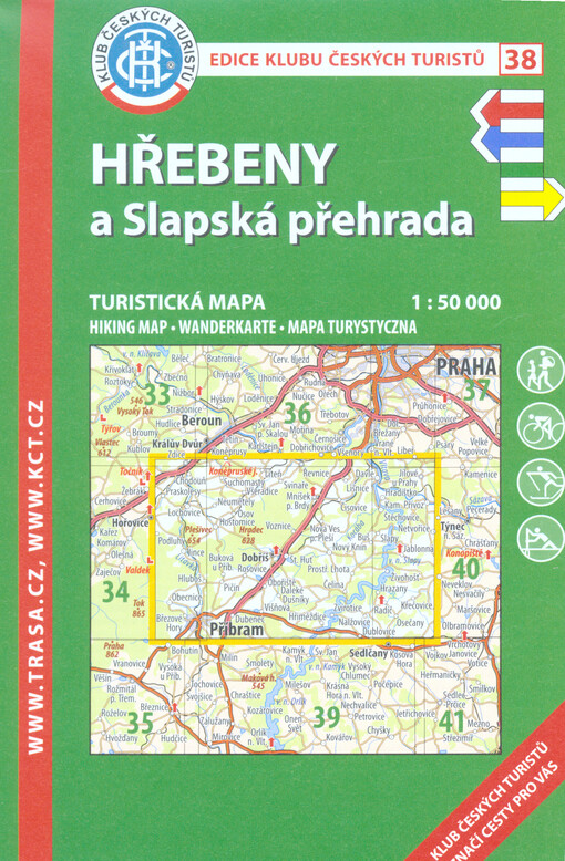 Hřebeny a Slapská přehrada : turistická mapa 1:50 000