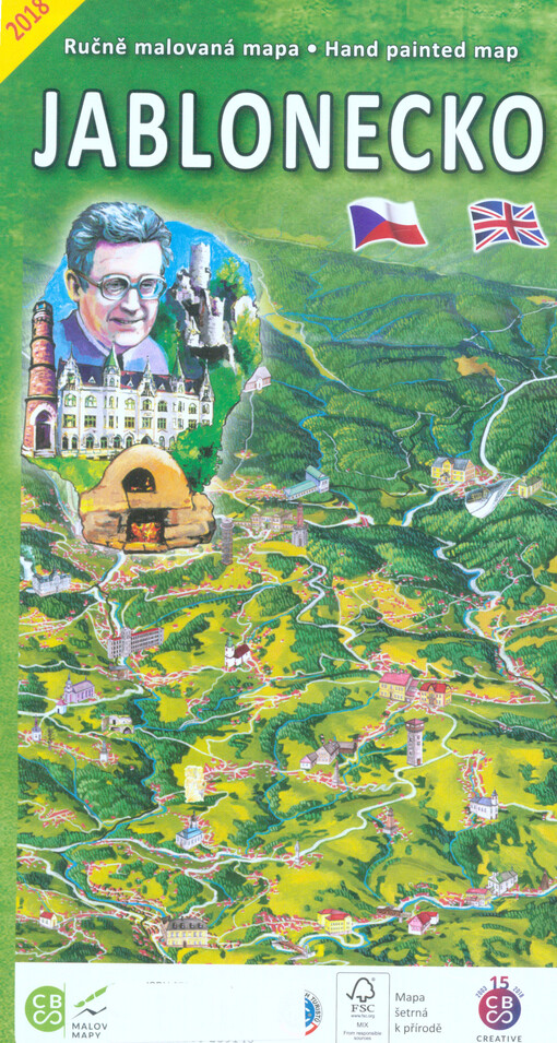 Jablonecko : ručně malovaná mapa = hand painted map