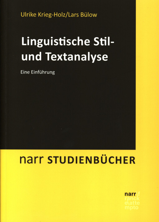 Linguistische Stil- und Textanalyse : eine Einführung