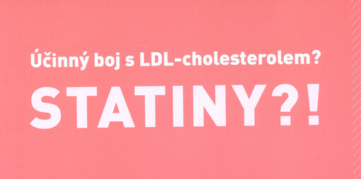 Účinný boj s LDL-cholesterolem? Statiny?!