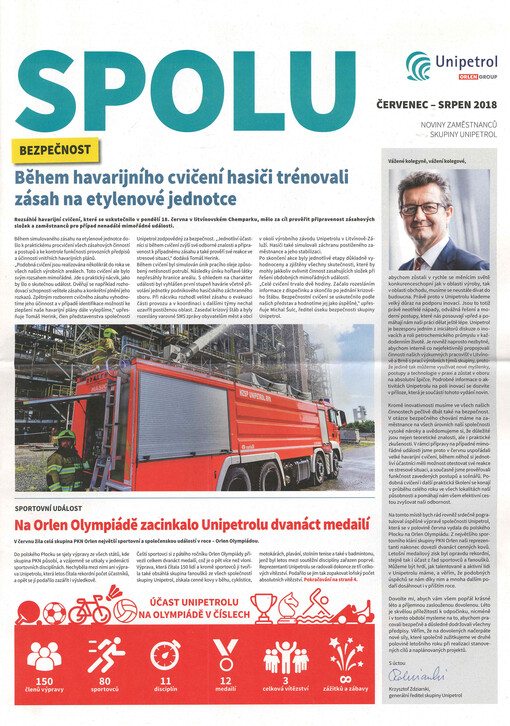 Spolu : noviny zaměstnanců skupiny Unipetrol