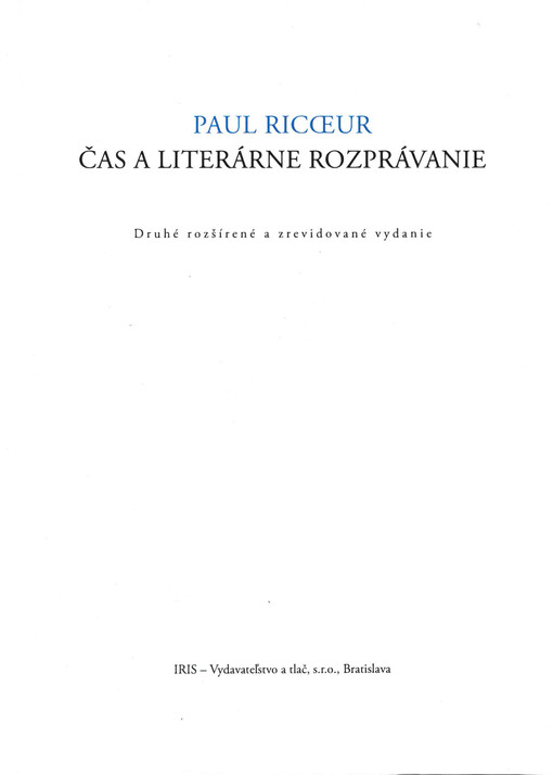Čas a literárne rozprávanie