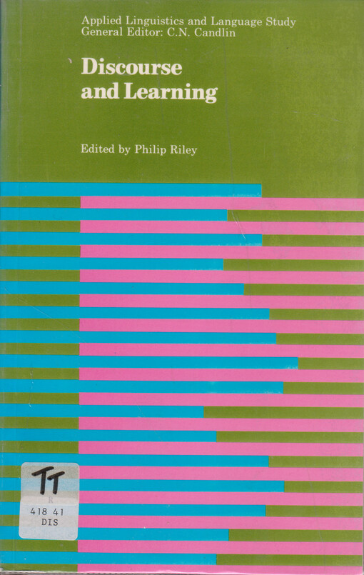 Discourse and learning : papers in applied linguistics and language learning from the Centre de recherches et d'applications pédagogiques en langue (C.R.A.P.E.L.)