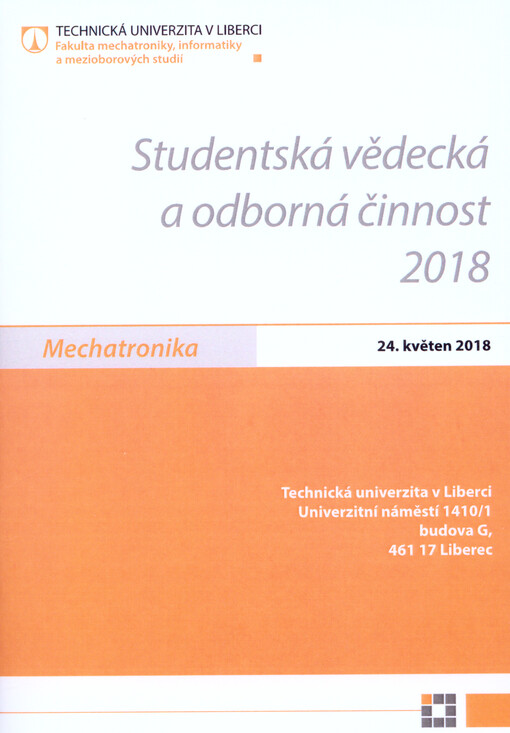 Studentská vědecká a odborná činnost ... Mechatronika ...