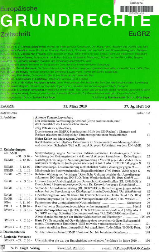 Europäische Grundrechte Zeitschrift