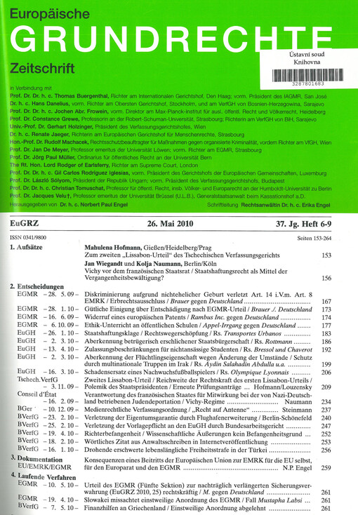 Europäische Grundrechte Zeitschrift