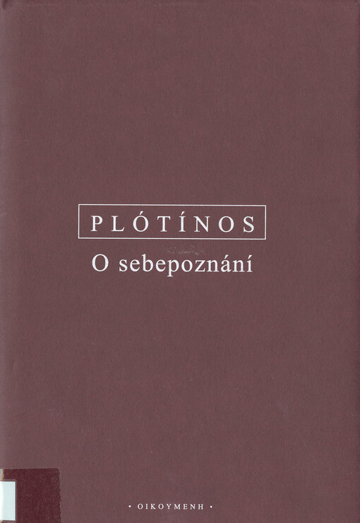 O sebepoznání : Enneada V,3(49) : řecko-české vydání