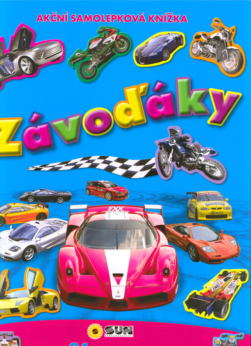 Závoďáky : akční samolepková knížka : 94 aut a motorek se spoustou samolepek