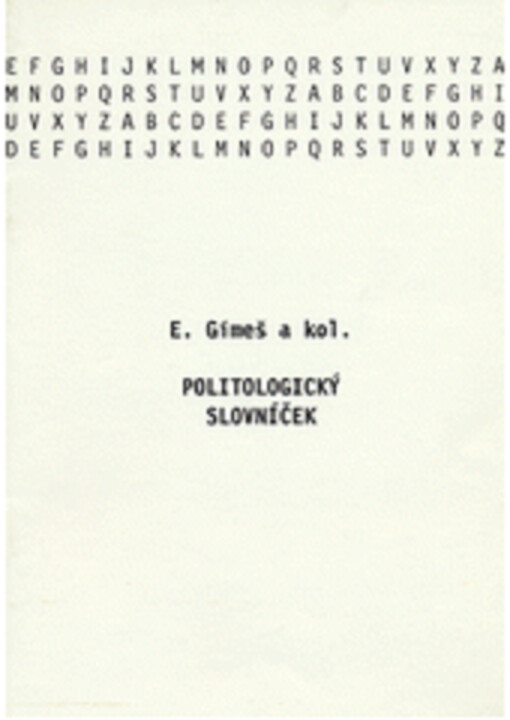 Politologický slovníček