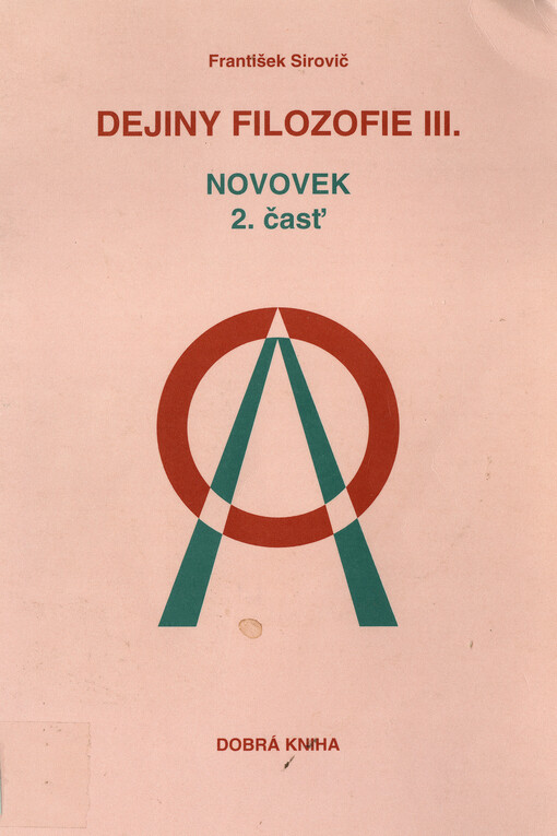 Dejiny filozofie. III., Novovek. 2. časť, Kant, Fichte, Schelling, Hegel