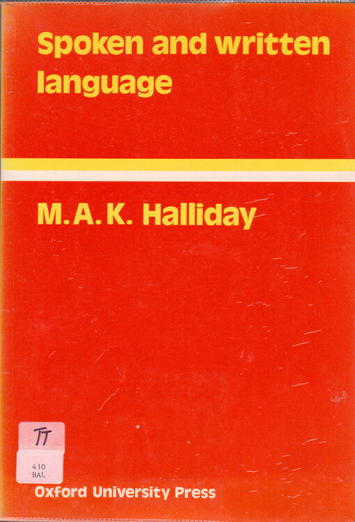 Spoken and Written Language