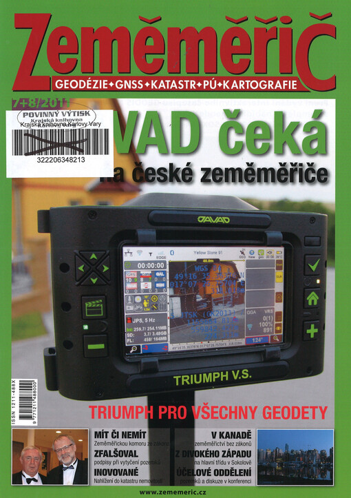 Zeměměřič : časopis o geodezii, katastru nemovitostí a kartografii