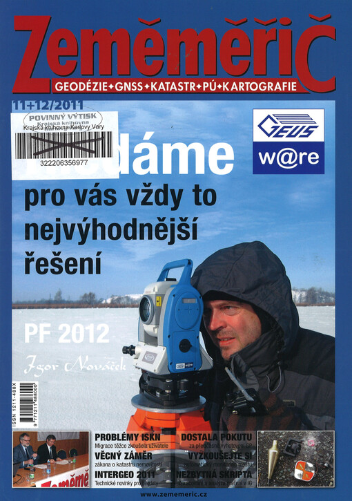 Zeměměřič : časopis o geodezii, katastru nemovitostí a kartografii