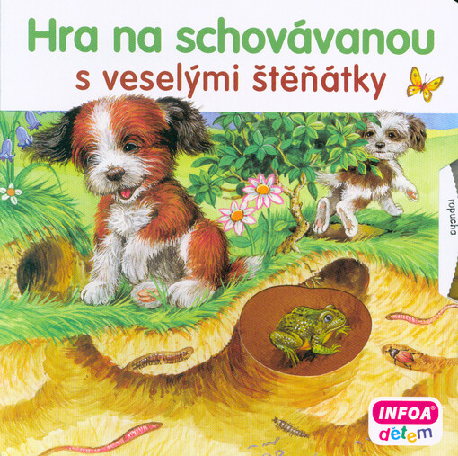 Hra na schovávanou s veselými štěňátky