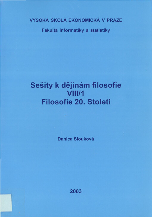 Sešity k dějinám filosofie
