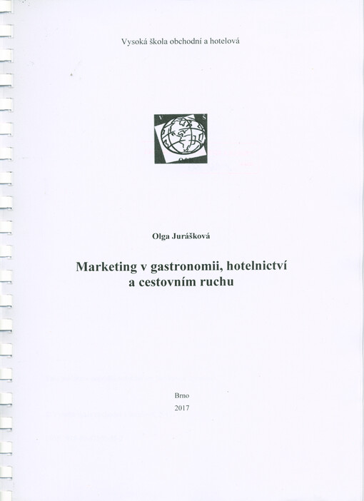 Marketing v gastronomii, hotelnictví a cestovním ruchu