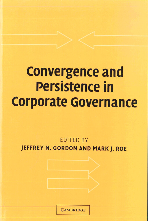 Convergence and persistence in corporate governance