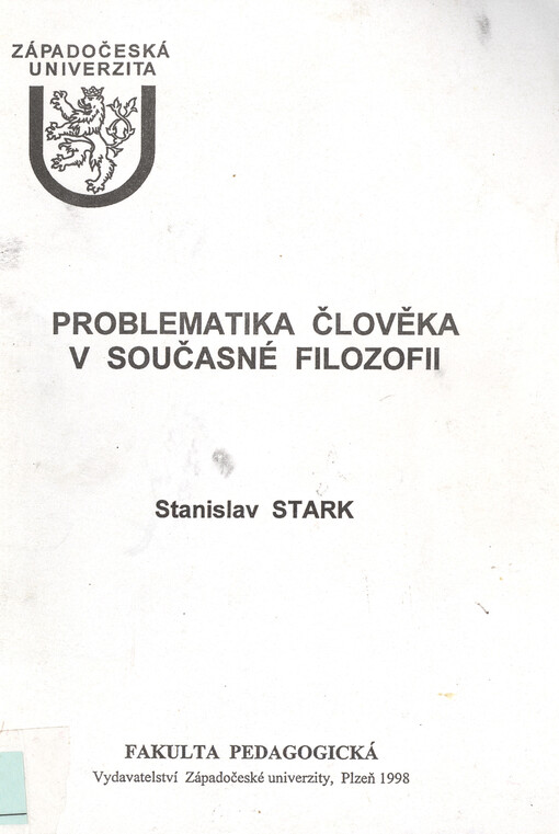 Problematika člověka v současné filozofii