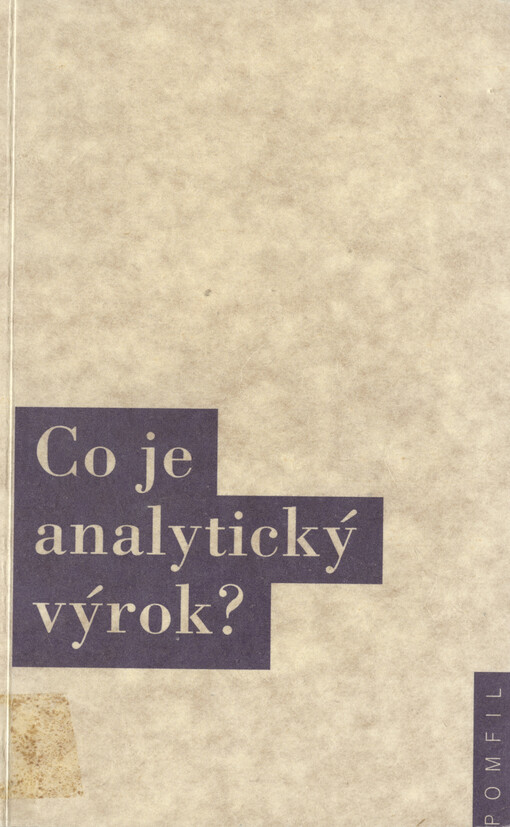 Co je analytický výrok?