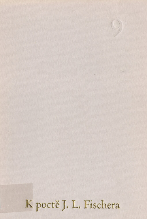 9. výroční přednáška k poctě J.L. Fischera