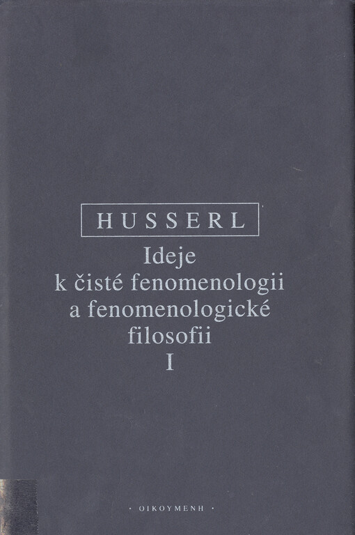 Ideje k čisté fenomenologii a fenomenologické filosofii