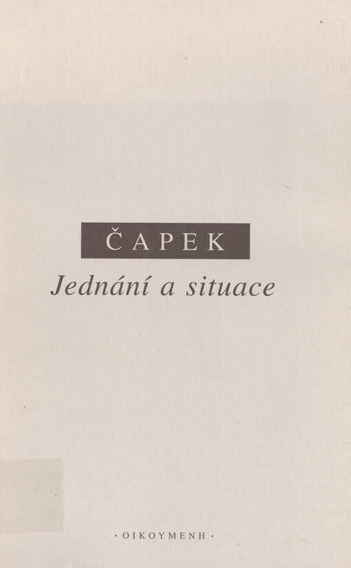 Jednání a situace