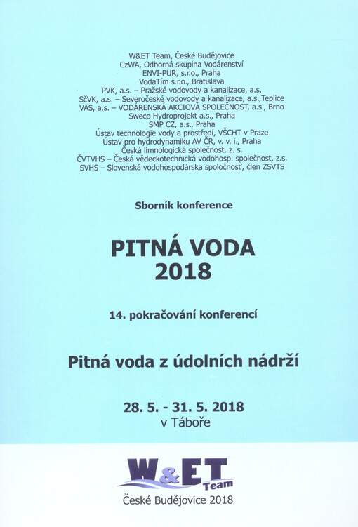 Pitná voda ... : ... pokračování konferencí Pitná voda z údolních nádrží : ... v Táboře : sborník konference