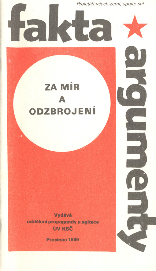 Za mír a odzbrojení