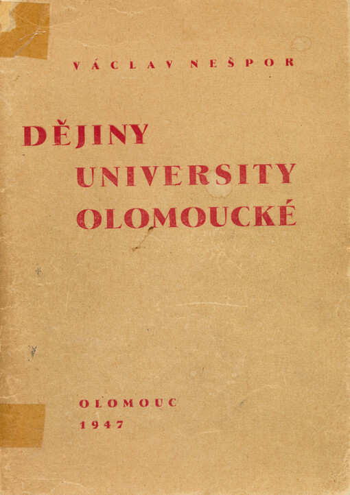 Dějiny university olomoucké
