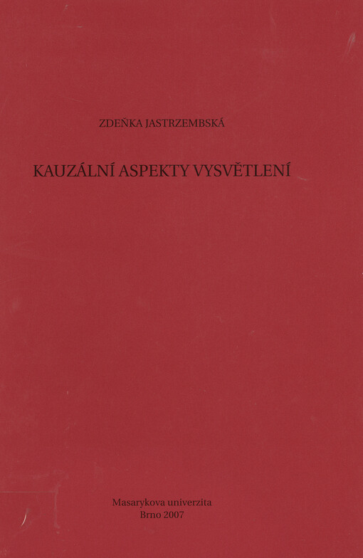 Kauzální aspekty vysvětlení