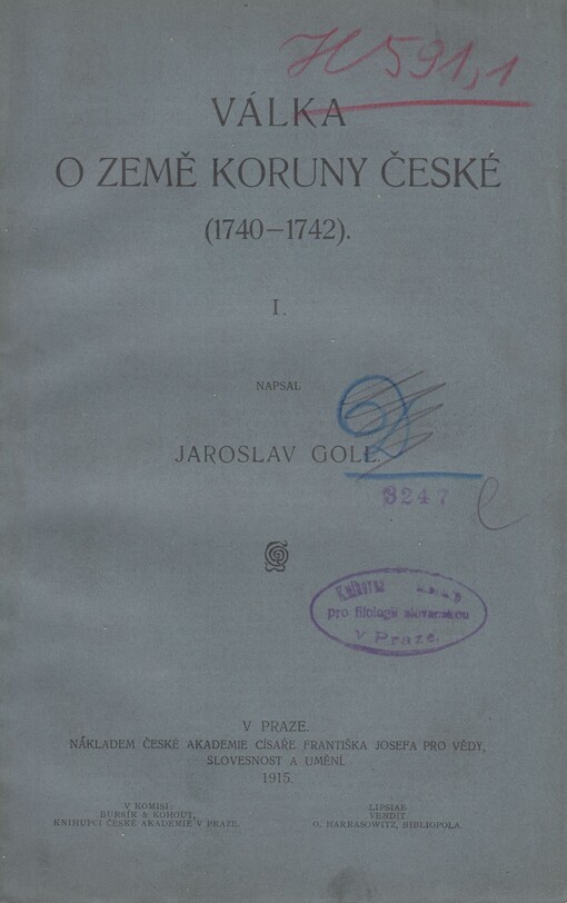 Válka o země koruny české (1740-1742).I