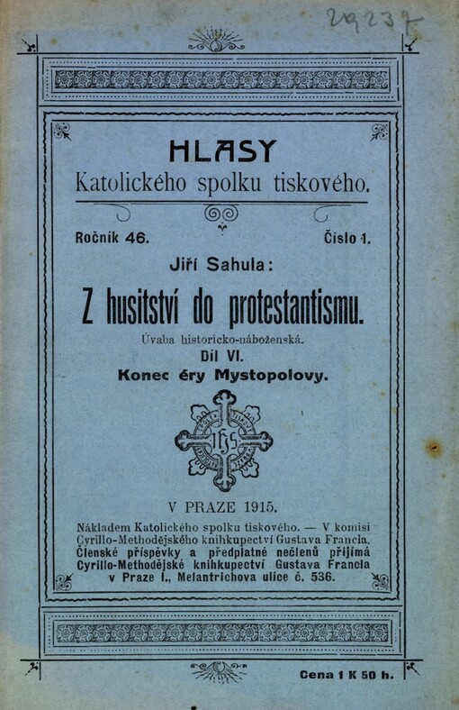 Z husitství do protestantismu: Historicko-náboženská úvaha