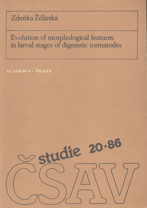 Evolution of morphological features in larval stages of digenetic trematodes