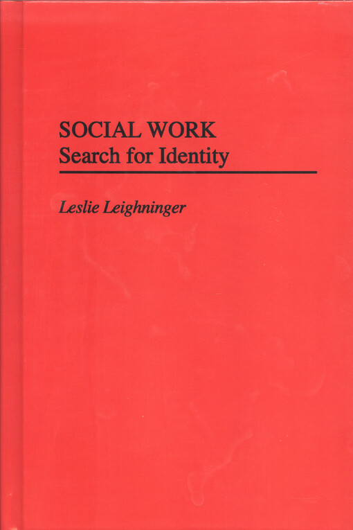 Social work : search for identity