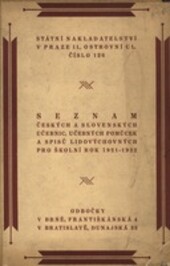 Seznam českých a slovenských učebnic, učebných pomůcek a spisů lidovýchovných pro školní rok