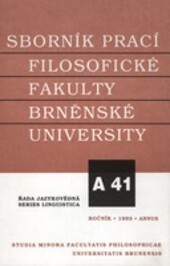 Sborník prací Filozofické fakulty brněnské univerzity. 41