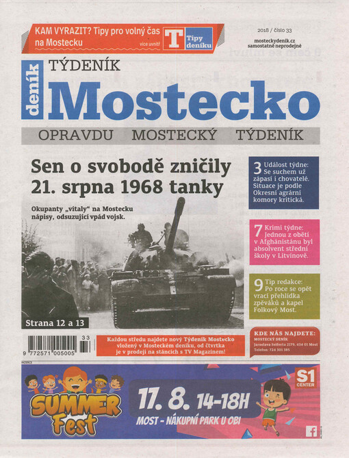 Týdeník Mostecko : opravdu mostecký týdeník